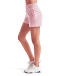 TriDri TD062 Women's Maria Jogger Shorts - Light Pink - model side