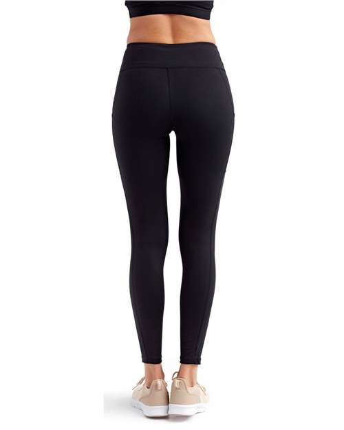 TriDri TD304 Women's Mesh Pocket Danica Leggings - Black - model back