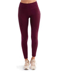 TriDri TD304 Women's Mesh Pocket Danica Leggings - Mulberry - model front