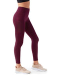 TriDri TD304 Women's Mesh Pocket Danica Leggings - Mulberry - model side