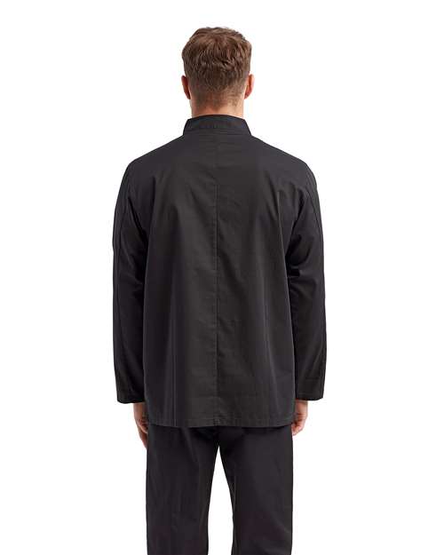 Artisan Collection by Reprime RP657 Unisex Recycled Chef Coat - Black - model back