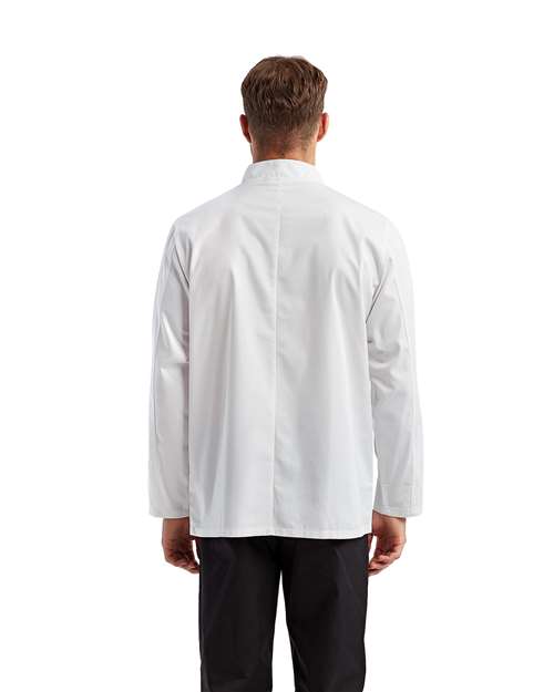 Artisan Collection by Reprime RP657 Unisex Recycled Chef Coat - White - model back