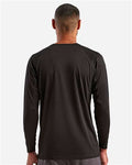 TriDri TD050 Unisex Panelled Long Sleeve Tech T-Shirt - Black - model back