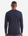 TriDri TD050 Unisex Panelled Long Sleeve Tech T-Shirt - French Navy - model back