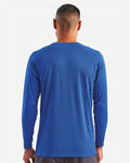 TriDri TD050 Unisex Panelled Long Sleeve Tech T-Shirt - Royal - model back