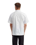 Artisan Collection by Reprime RP656 Unisex Short Sleeve Recycled Chef Coat - White - model back