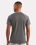 TriDri TD011 Unisex Panelled Tech T-Shirt - Black Melange - model back