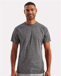 TriDri TD011 Unisex Panelled Tech T-Shirt - Black Melange - model front