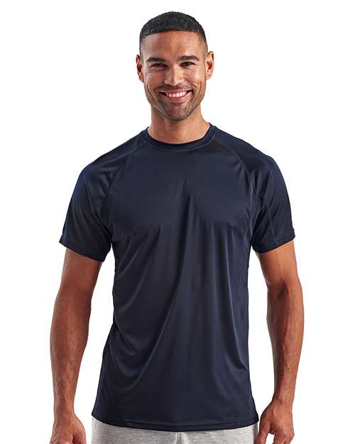 TriDri TD011 Unisex Panelled Tech T-Shirt - French Navy - model front