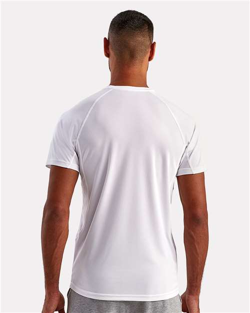 TriDri TD011 Unisex Panelled Tech T-Shirt - White - model back