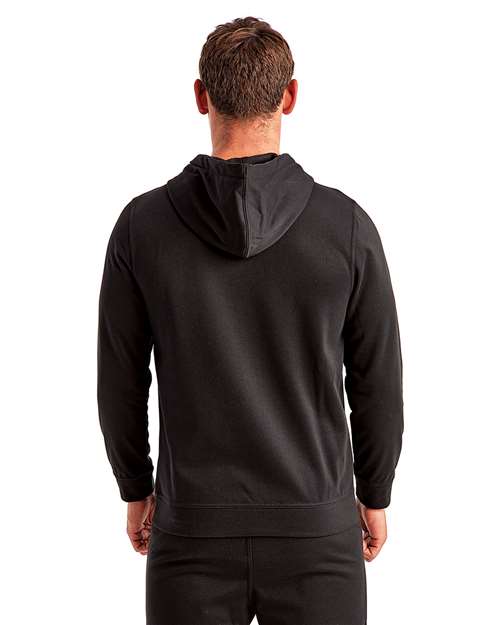 TriDri TD448 Unisex Spun Dyed Hooded Sweatshirt - Black - model back
