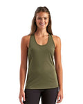 TriDri TD042 Women's Knot Back Venus Tank - Olive - model front
