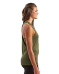 TriDri TD042 Women's Knot Back Venus Tank - Olive - model side