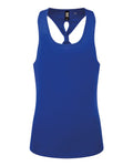TriDri TD042 Women's Knot Back Venus Tank - Royal - front
