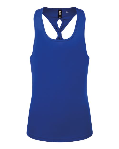 TriDri TD042 Women's Knot Back Venus Tank - Royal - front