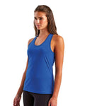 TriDri TD042 Women's Knot Back Venus Tank - Royal - model side