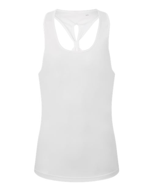 TriDri TD042 Women's Knot Back Venus Tank - White - front