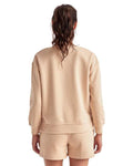 TriDri TD600 Women's Billie Side-Zip Crewneck Sweatshirt - Nude - model back