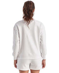 TriDri TD600 Women's Billie Side-Zip Crewneck Sweatshirt - White - model back