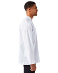 Artisan Collection by Reprime RP665 Unisex Ten Studded Front Chef Coat - White - model side