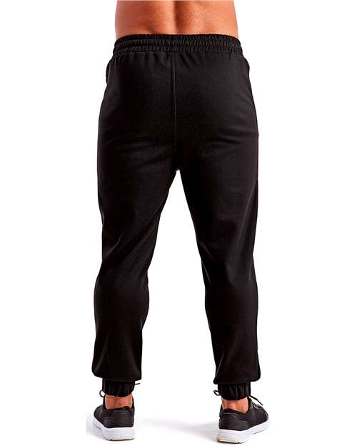 TriDri TD449 Men's Spun Dyed Joggers - Black - model back