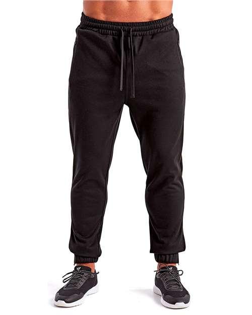 TriDri TD449 Men's Spun Dyed Joggers - Black - model front