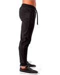 TriDri TD449 Men's Spun Dyed Joggers - Black - model side