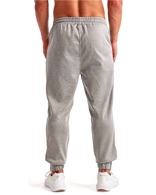 TriDri TD449 Men's Spun Dyed Joggers - Grey Melange - model back