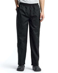 Artisan Collection by Reprime RP553 Unisex Essential Chef Pants - Black - model front