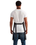 Artisan Collection by Reprime RP144 Annex Oxford Bib Apron - Black - model back