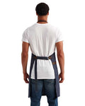 Artisan Collection by Reprime RP144 Annex Oxford Bib Apron - Navy - model back
