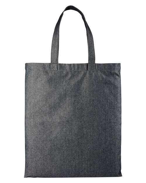 Artisan Collection by Reprime RP998 Denim Tote Bag - Black Denim - back