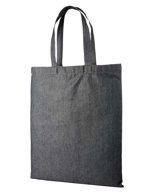 Artisan Collection by Reprime RP998 Denim Tote Bag - Black Denim - side
