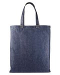 Artisan Collection by Reprime RP998 Denim Tote Bag - Indigo Denim - back