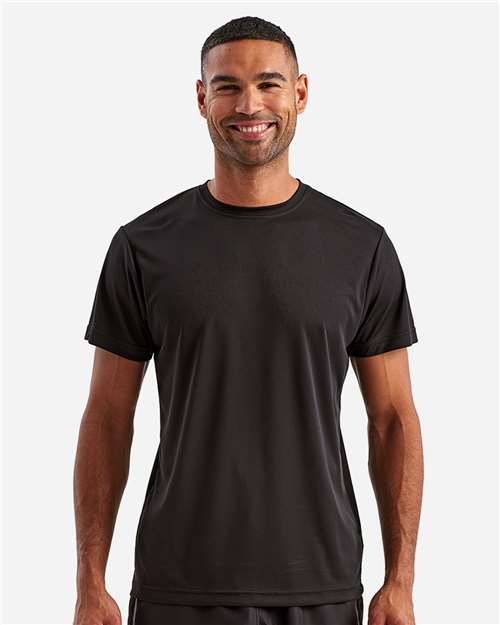 TriDri TD501 Unisex Recycled Performance T-Shirt - Black - model front