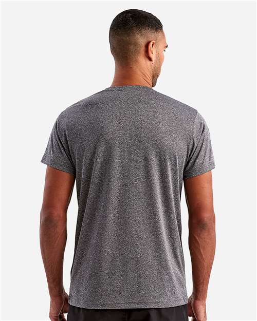 TriDri TD501 Unisex Recycled Performance T-Shirt - Black Melange - model back