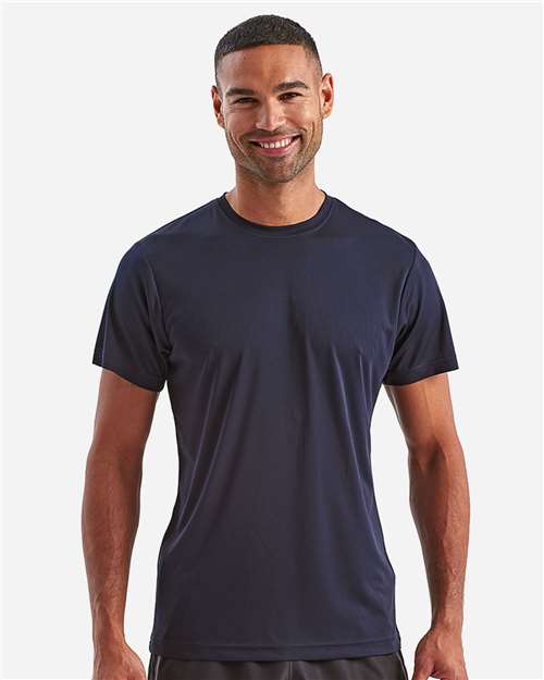 TriDri TD501 Unisex Recycled Performance T-Shirt - French Navy - model front