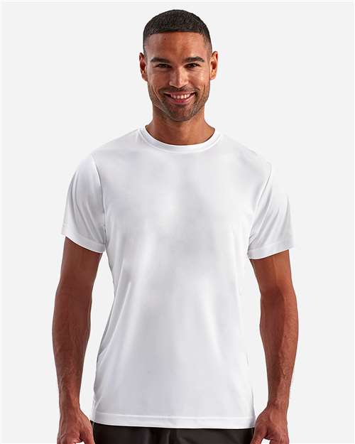 TriDri TD501 Unisex Recycled Performance T-Shirt - White - model front