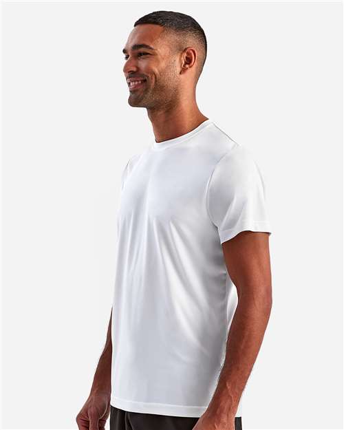 TriDri TD501 Unisex Recycled Performance T-Shirt - White - model side