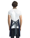 Artisan Collection by Reprime RP127 Domain Contrast Denim Bib Apron - Indigo Denim - model back