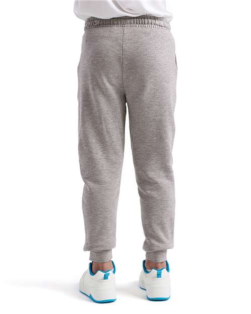 TriDri TD55B Youth Ashley Joggers - Heather Grey - model back