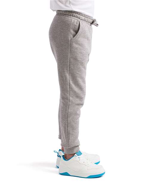 TriDri TD55B Youth Ashley Joggers - Heather Grey - model side