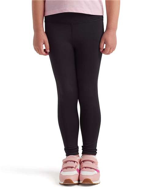 TriDri TD31B Youth Recycled Performance Legging - Black - model front