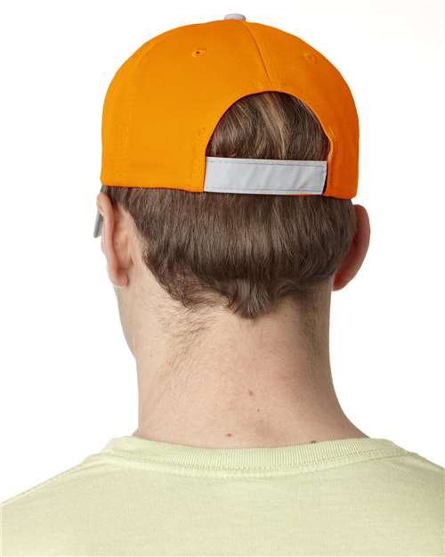Adams Headwear RF102 Reflector Safety Cap - Orange - model back