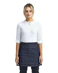 Artisan Collection by Reprime RP125 Jeans Stitch Denim Waist Apron - Indigo Denim - model front