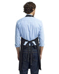 Artisan Collection by Reprime RP132 Chino Bib Apron - Black - model back