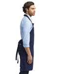 Artisan Collection by Reprime RP132 Chino Bib Apron - Navy - model side