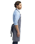 Artisan Collection by Reprime RP132 Chino Bib Apron - Steel - model side