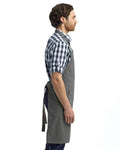 Artisan Collection by Reprime RP137 Calibre Heavy Cotton Canvas Pocket Apron - Dark Grey - model side