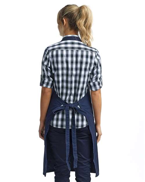 Artisan Collection by Reprime RP137 Calibre Heavy Cotton Canvas Pocket Apron - Navy - model back